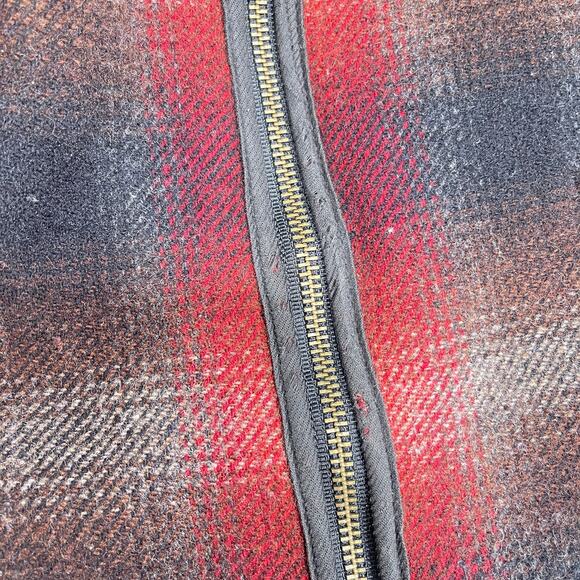 Woolrich Vintage Tweed Hunting Vest Jacket Plaid Full Zip USA Made Mens Large - Picture 7 of 7